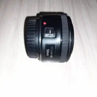 لنز ۵۰ فیکس اف 1.8 کارکرده تمیز و نو
