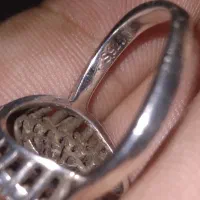 ۳ عدد انگشتر نقره با نگین زمردزامبیا اصل کم نظیر|جواهرات|محمدیه-قزوین, |دیوار