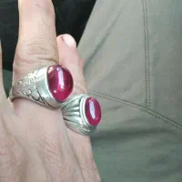 دوتا انگشتر یاقوت کهنه قدیمی|کلکسیون اشیاء عتیقه|قم, علی آباد سعدگان|دیوار