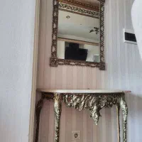 ست آینه و کنسول برنزی