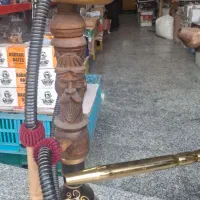 قلیان برنجی آنتیک|کلکسیون اشیاء عتیقه|بروجرد, |دیوار