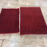 ست قالیچه دستبافت درحدنو و خوشرنگ ریزبافت