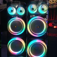 اسپیکر jbl جفتی برقی رقص نور شیشه ای