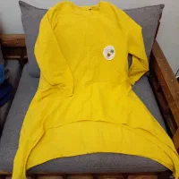 پیراهن زرد نخی