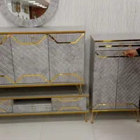 فرش و گاز و ست کنسول و میز تلویزیون و جاکفشی نو نو|فرش|ایوان, |دیوار