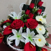 گل خواستگاری حلقه ازدواج نقره