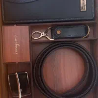 ست چرم‌ کیف و کمربند