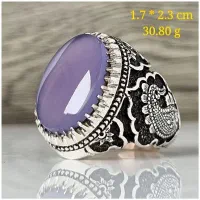 انگشتر عقیق یمنی سوسنی