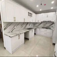 کابینت سفید آماده صفحه شرکتی/درب مربعی/white|مصالح و تجهیزات ساختمان|تویسرکان, |دیوار