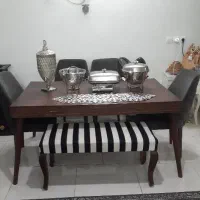 سرویس غذاخوری ومبلمان ست هفت نفره