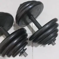 دو نوع دمبل ۲۶ کیلویی و ۱۶ کیلویی .|تجهیزات ورزشی|بندرعباس, |دیوار