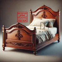تختخواب*تخت مدل سلطنتی*وکیوم*پارچه ای*