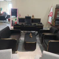 میز ماهلین اداری مبل دسته چوبی صندلی جوان مدیریت