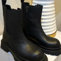 فروش نیم بوت چرم نو