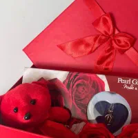 گل و خرس چراغدار هدیه ولنتاین کادو