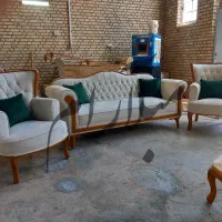 مبل استیل کلاسیک و راحتی مدل سزار کویین فرانسوی