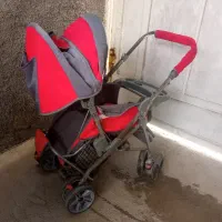 یک عدد کالسکه و یک عدد گهواره نوزاد|کالسکه و لوازم جانبی|برازجان, |دیوار