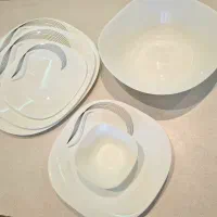 سرویس آرکوپال مربعی نقره کوب ۱۸ نفره