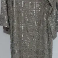 لباس مجلسی زنانه کفتان حریر پولکی