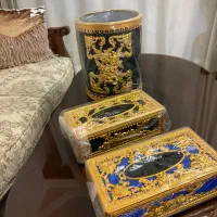 ست سطل آشغال و جا دستمالی