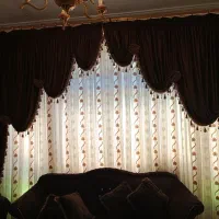 پرده زیر ندارد فقط یالون و دکور...با دو عدد گل میخ|پرده، رانر، رومیزی|قرچک, میرزائی شمالی|دیوار