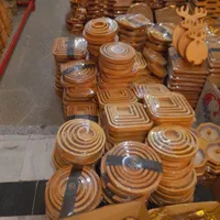اردو خوری ۵تیکه چوبی انتیک اک|ظروف سرو و پذیرایی|قم, شهرک فاطمیه|دیوار
