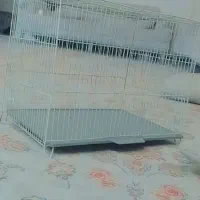 قفس پرنده با لانه و کاور و جای دون موجوده