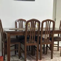 میز نهار خوری ۶ نفره چوب راش|میز و صندلی غذاخوری|رشت, فلسطین|دیوار