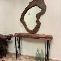 میز کنسول چوبی روستیک