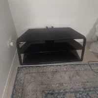 میز تلویزیون شیشه و فلزی