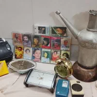 آفتابه ، ساعت و تلفن قدیمی عتیقه