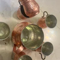 پارچ لیوان مسی نو