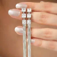 گوشواره نقره آویزی(چک،حکمت کارت،تامین اجتماعی)