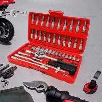 جعبه 46 پارچه آچار و سری بکس و پیچ گوشتی|ابزارآلات|کرج, عظیمیه|دیوار