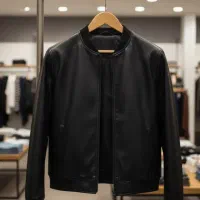 کاپشن چرم مردانه به شدت محدود 6