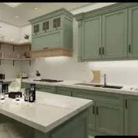 نئوکلاسیک/هایگلاس/کابینت کدxzs5260/شفاف