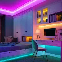 ریسه RGB/ریسه هفت رنگ وایرلس/برق نورا|سایر لوازم برقی|اصفهان, عسگریه|دیوار