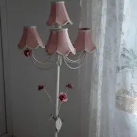 لوستر به همراه آباژور ایستاده و رومیزی|لوستر و چراغ آویز|تنکابن, |دیوار