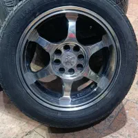 رینگ پنج پر نقره ای سایز 15 وبارز 205/60/15|قطعات یدکی و لوازم جانبی|مشهد, ایوان|دیوار