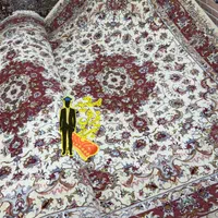 فرش جفت۶مترکریمی بافت استادهمراهی (اقساطبدون بهره)