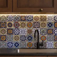 کاشی هفت رنگ دست ساز سرامیک نما