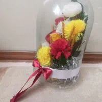 گل لوکس در تراریوم شیشه ای|گل مصنوعی|سبزوار, هویزه|دیوار