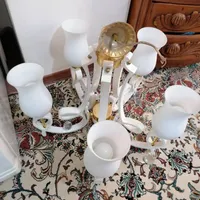 لوستر 5شعله نو|لوستر و چراغ آویز|شیراز, چوگیاه‎|دیوار