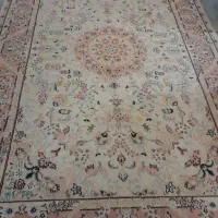 جفت ۶ متری دستباف کاشمر گل ابریشم طرح تبریز