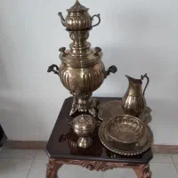 سماور ۶لیتری ذغالی برنجی مهرداد باسرویس