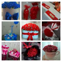 تزئینات و دسته گل و باکس روبانی