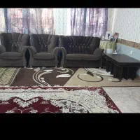 باسلام یک سرویس مبل ۷نفره بامیزعسلی