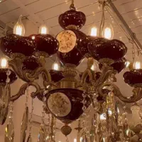 لوسترشیک چینی برنزی درهررنگ باچک6ماهه بدون بهره|لوستر و چراغ آویز|تبریز, |دیوار