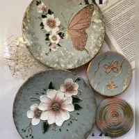 دیوار کوب سفالی