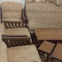 مبلمان ۷ نفره با میز عسلی|مبلمان خانگی و میز عسلی|سمنان, |دیوار